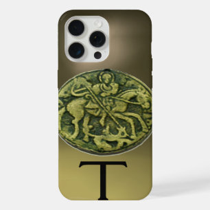 SAINT GEORGE & DRAGON MEDALLION MONOGRAM Agate Ca iPhone 15 Pro Max Case