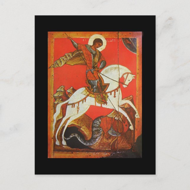 Saint George & Dragon Postcard (Front)
