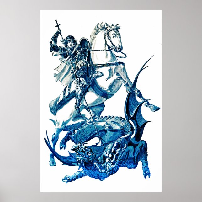 Saint George Fighting the Dragon Poster (Front)