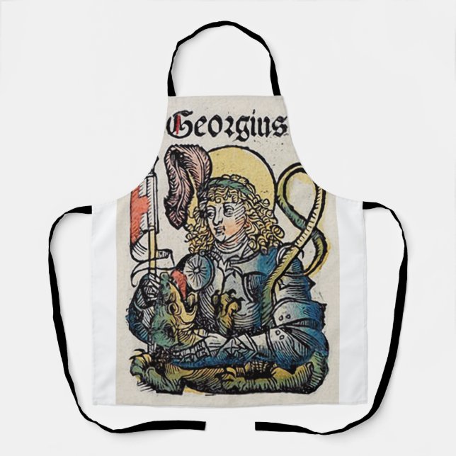 Saint George from the Nuremberg Chronicle Apron (Front)