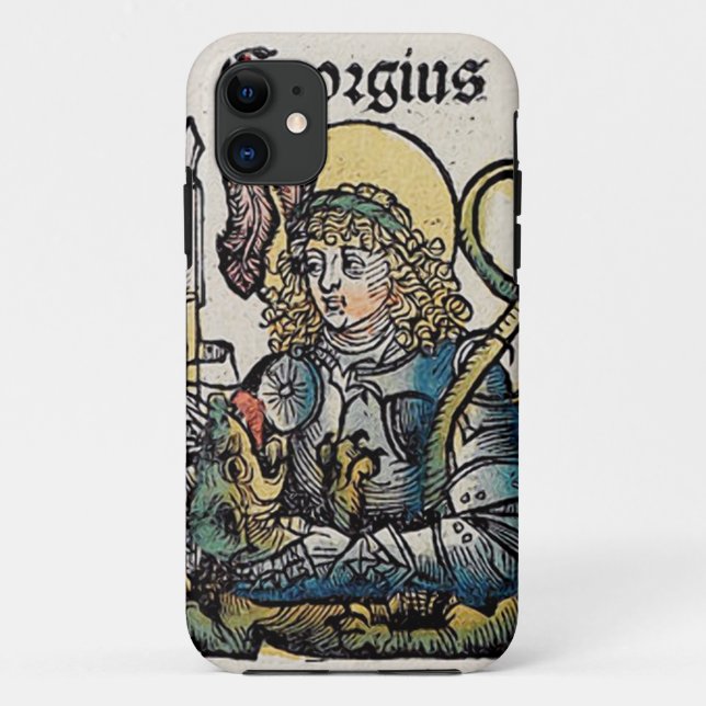 Saint George from the Nuremberg Chronicle Case-Mate iPhone Case (Back)
