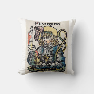 Saint George from the Nuremberg Chronicle Cushion