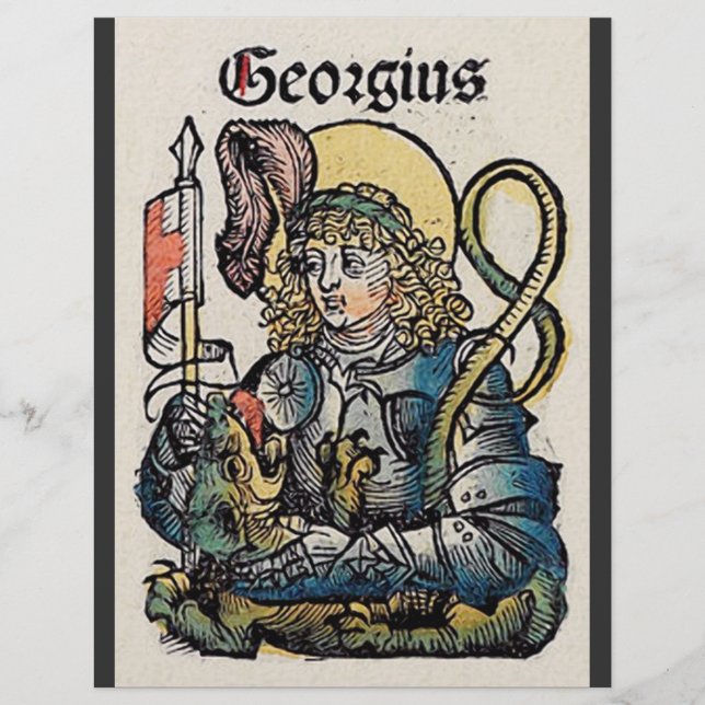 Saint George from the Nuremberg Chronicle Flyer (Front)