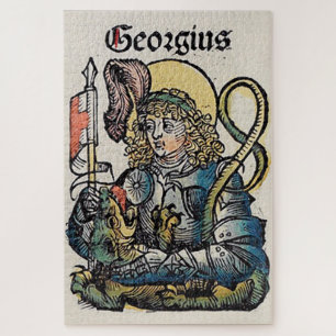 Saint George from the Nuremberg Chronicle Jigsaw Puzzle