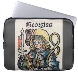 Saint George from the Nuremberg Chronicle Laptop Sleeve