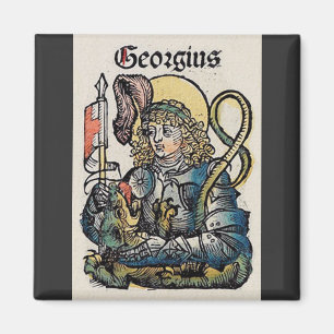Saint George from the Nuremberg Chronicle Magnet