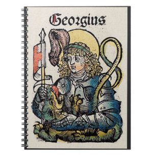Saint George from the Nuremberg Chronicle Notebook