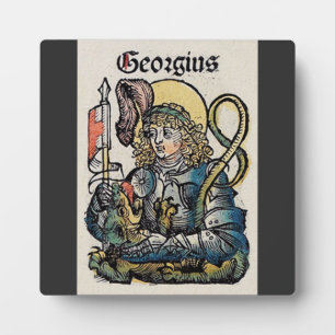 Saint George from the Nuremberg Chronicle Plaque