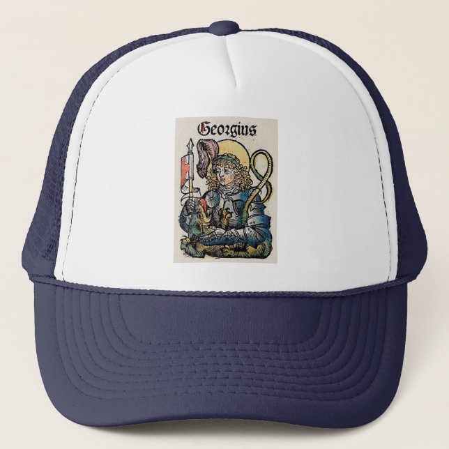 Saint George from the Nuremberg Chronicle Trucker Hat (Front)