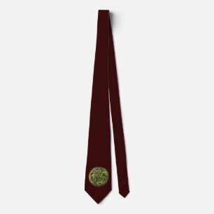 SAINT GEORGE ,green brown Tie