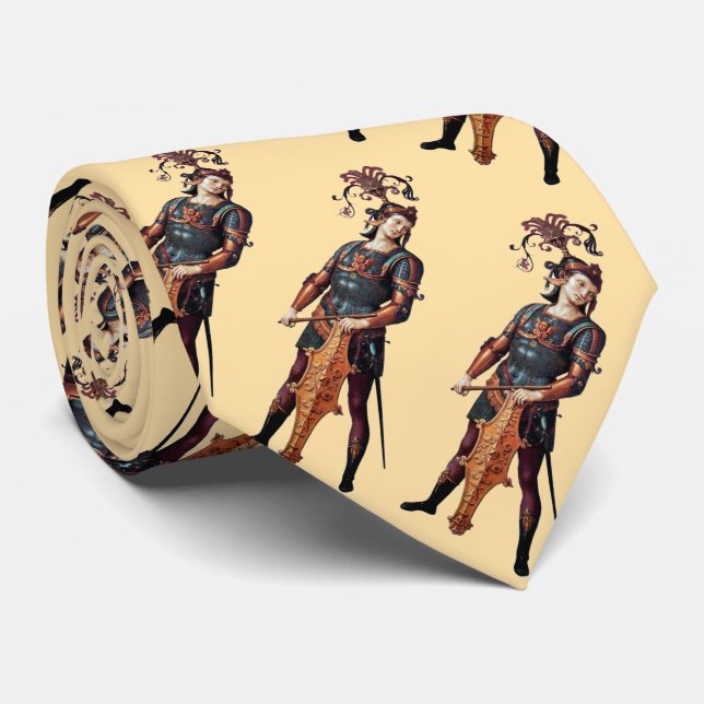 Saint George, Ivory Pattern Tie (Rolled)