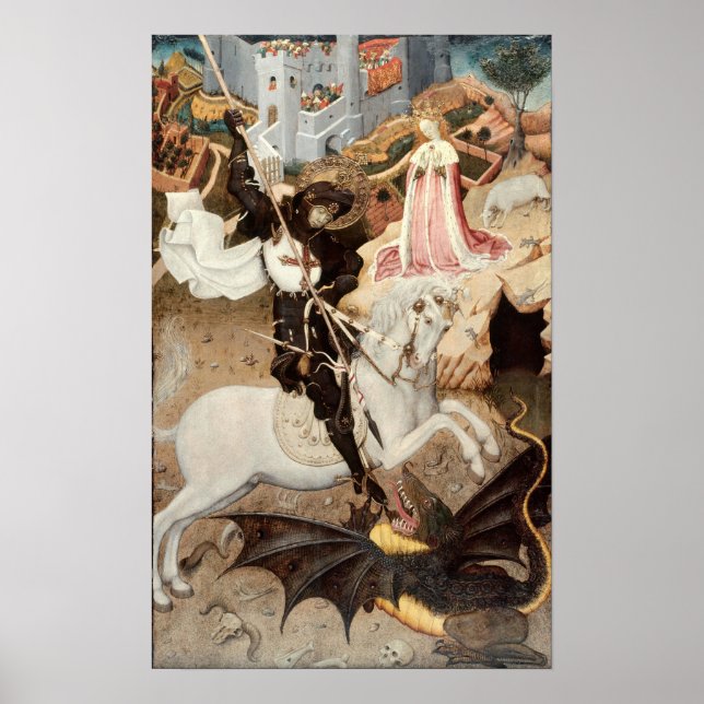Saint George Killing the Dragon (1435) Poster (Front)