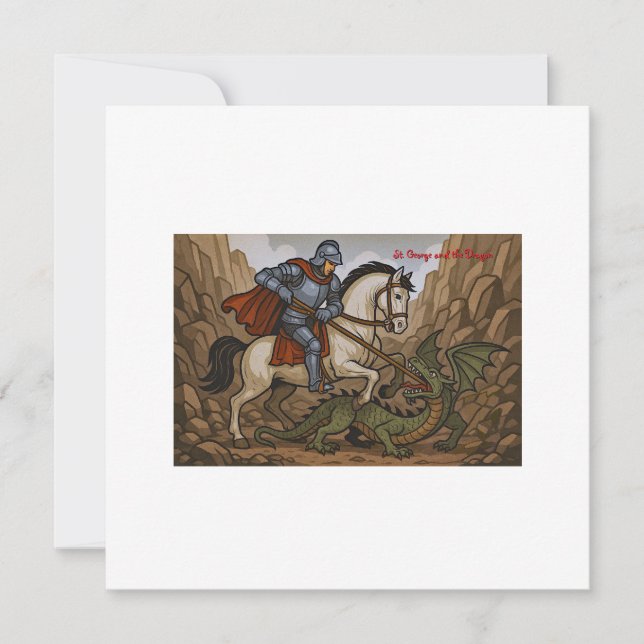 Saint George kills the Dragon - battle Lumeçon (Front)