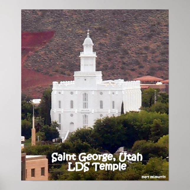 Saint George LDS Temple Poster (Front)