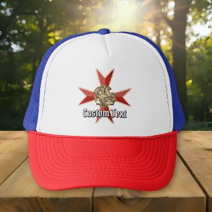 Saint George over Maltese Cross Trucker Hat