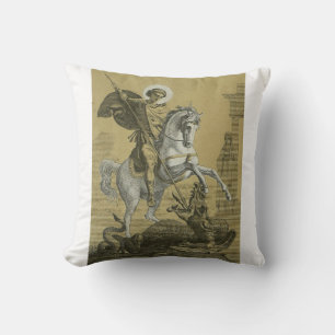 Saint George – Premium "Sunburst Gold" Art Cushion