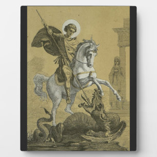 Saint George – Premium "Sunburst Gold" Art Plaque
