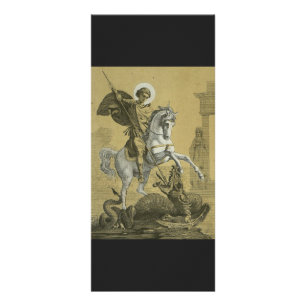 Saint George – Premium "Sunburst Gold" Art Rack Card