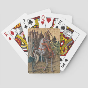 Saint George Slaying Dragon Carlo Crivelli Paintin Playing Cards