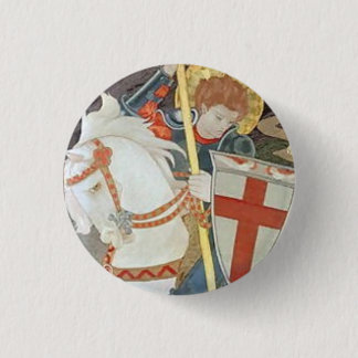 Saint George Slaying the Dragon 3 Cm Round Badge