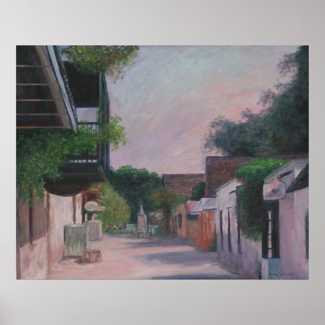 Saint George Street in Saint Augustine, Florida Poster (Front)