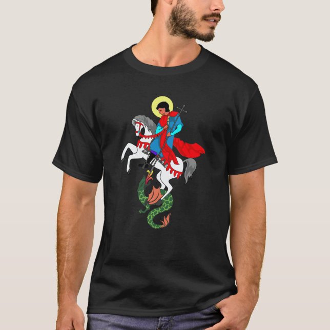 Saint George the Dragon Slayer St George T-Shirt (Front)