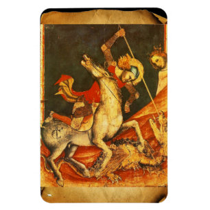 Saint George's Battle with the Dragon Magnet
