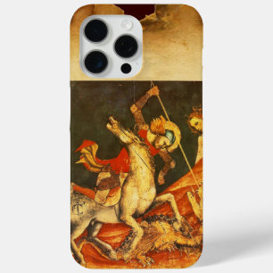Saint George's Battle with the Dragon Monogram iPhone 15 Pro Max Case
