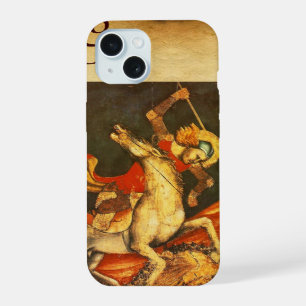 Saint George's Battle with the Dragon Monogram iPhone 15 Case