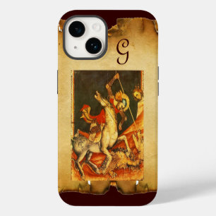Saint George's Battle with the Dragon Monogram iPhone 14 Case