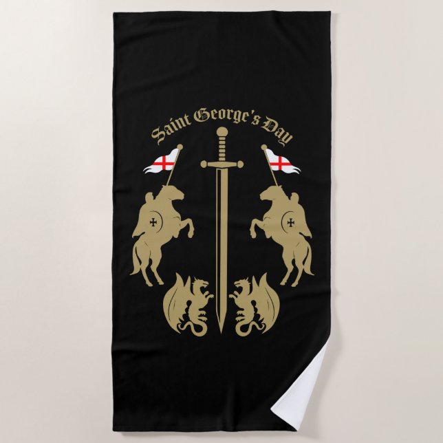 Saint George's Day Beach Towel (Front)