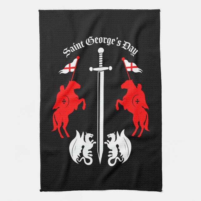 Saint George's Day Tea Towel (Vertical)