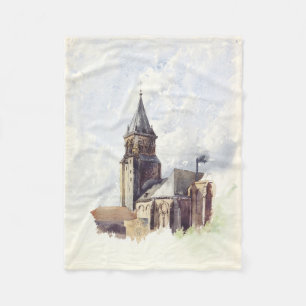 Saint Germain des Pres Church Paris Fleece Blanket