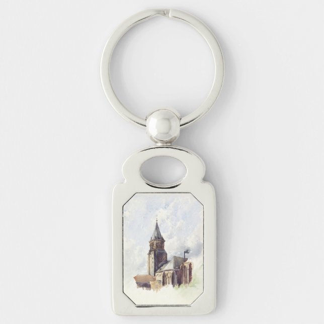 Saint Germain des Pres Church Paris Key Ring (Front)