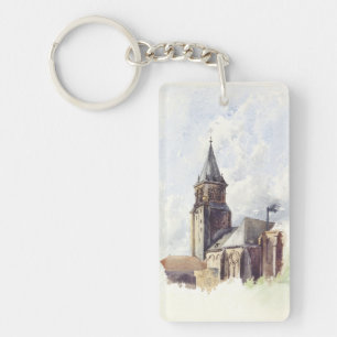 Saint Germain des Pres Church Paris Key Ring