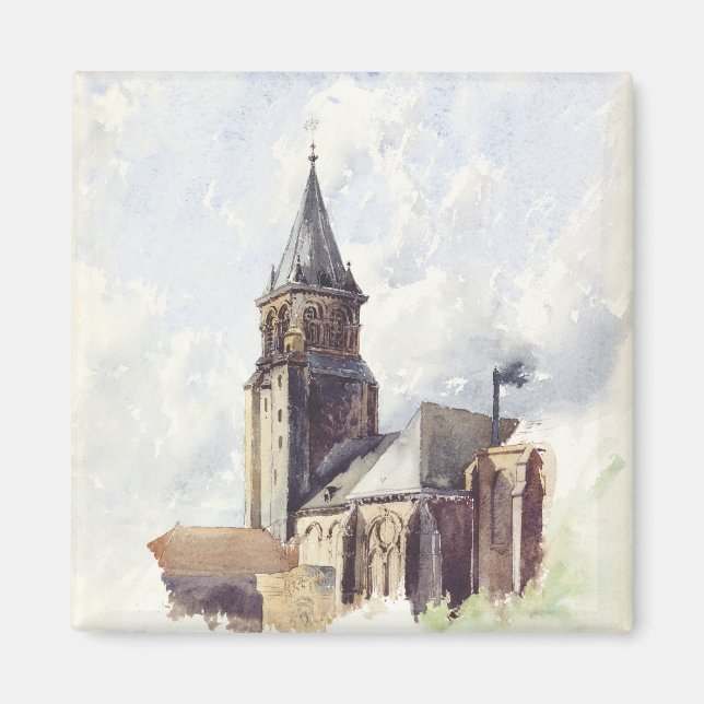 Saint Germain des Pres Church Paris Magnet (Front)