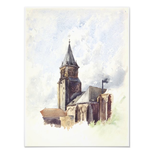Saint Germain des Pres Church Paris Photo Print (Front)