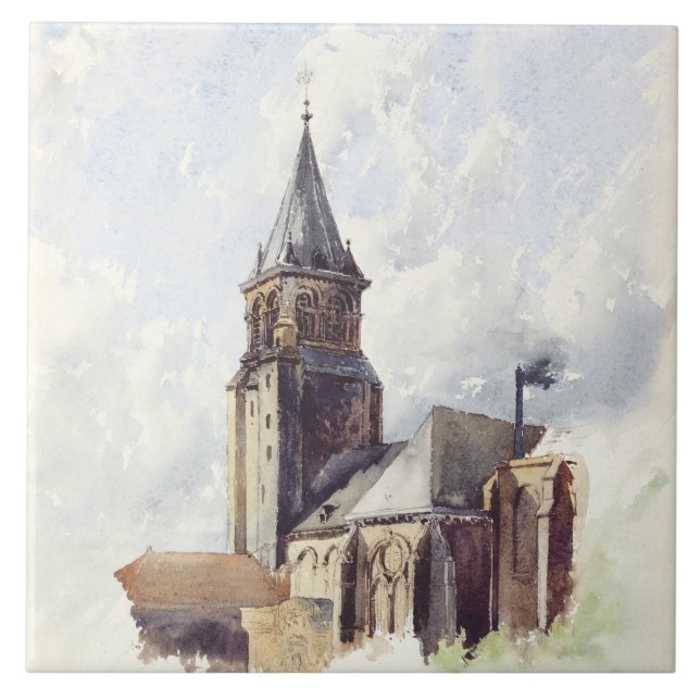 Saint Germain des Pres Church Paris Tile (Front)