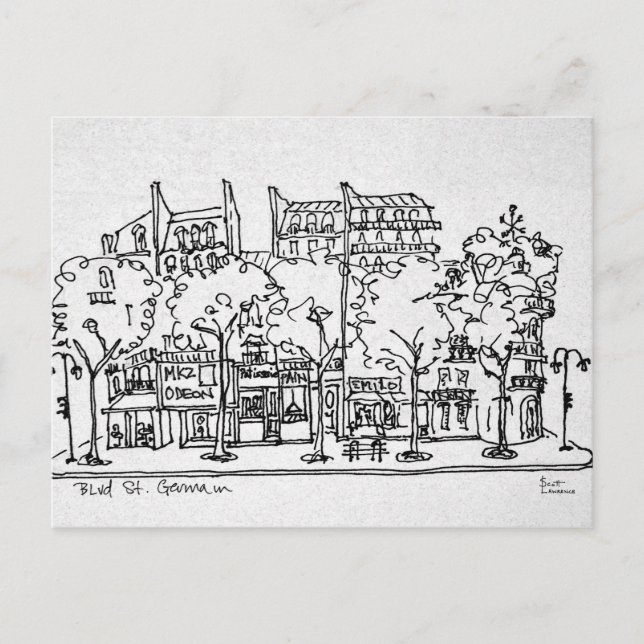 Saint-Germain-des-Pres | Paris, France Postcard (Front)