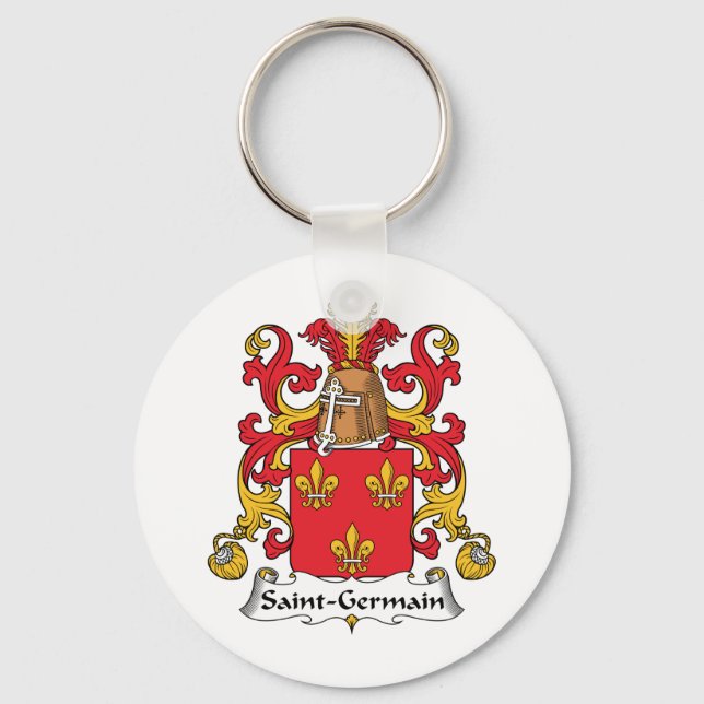 Saint-Germain Family Crest Key Ring (Front)