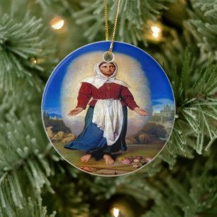 Saint Germaine Cousin of Pibrac Ceramic Tree Decoration