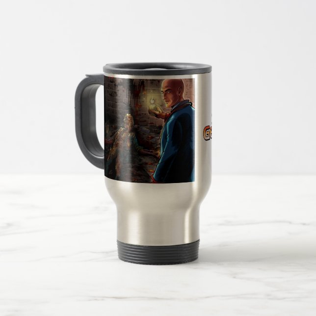 Saint Germaine V2 design travel mug (Front Left)