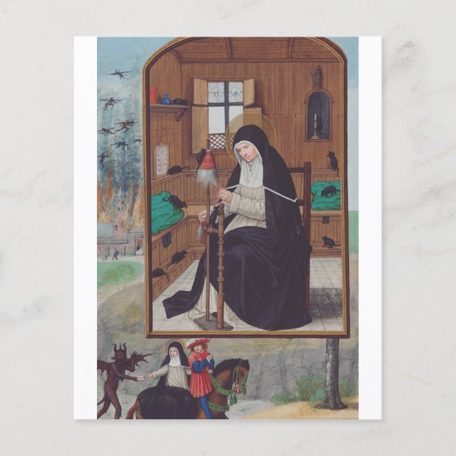 Saint Gertrude of Helfta by Simon Bening (Front)