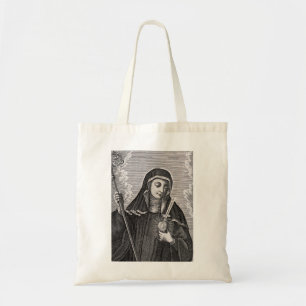 Saint Gertrude the Great German Benedictine mystic Tote Bag