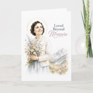Saint Gianna Molla Catholic Birthday Card