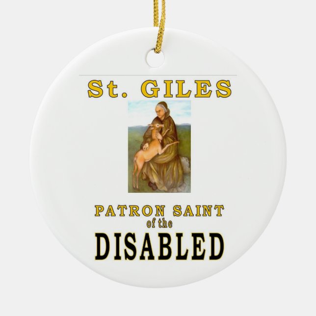 SAINT GILES CERAMIC TREE DECORATION (Front)