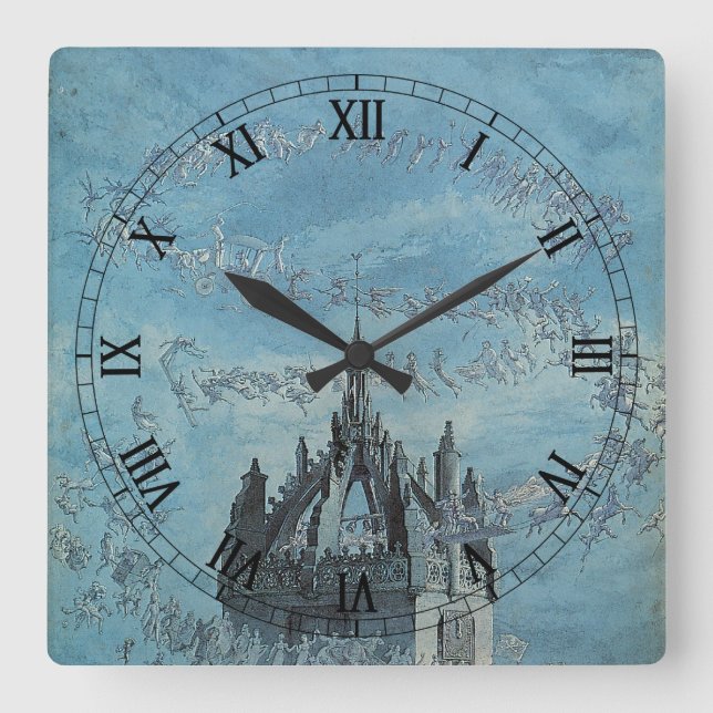 Saint Giles - His Bells by Charles Altamont Doyle Square Wall Clock (Front)