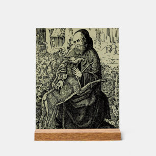 Saint Giles the Hermit Acrylic Sign