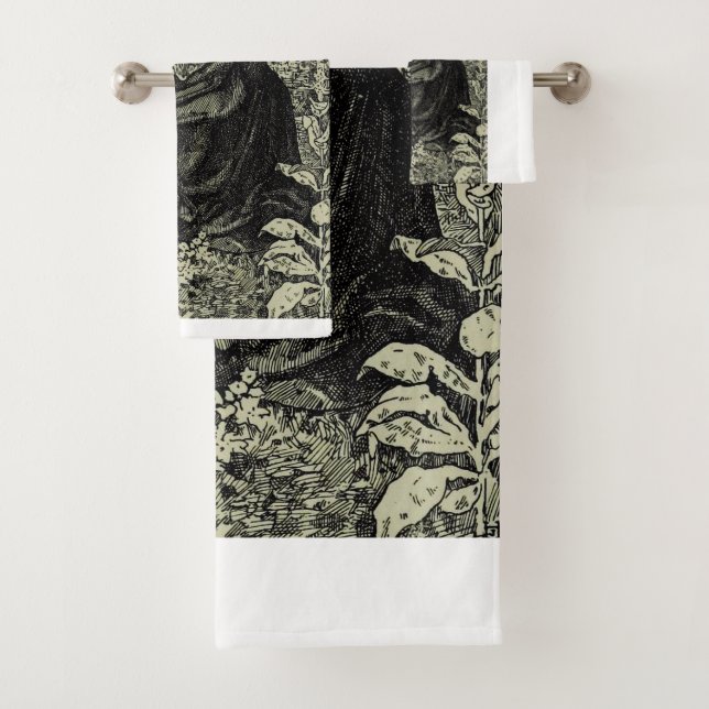 Saint Giles the Hermit Bath Towel Set (Insitu)