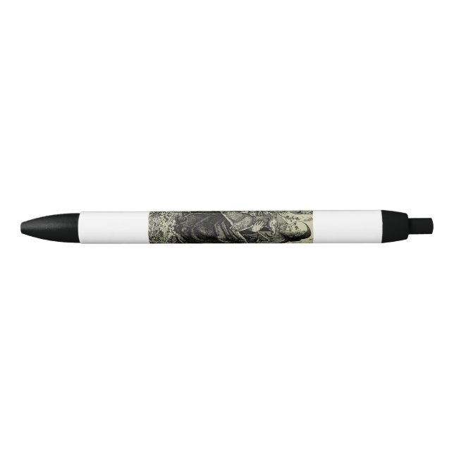 Saint Giles the Hermit Black Ink Pen (Front)